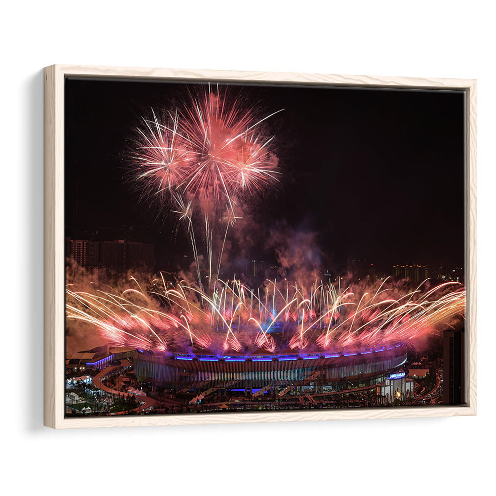 Bukit Jalil National Stadium, Stadium Canvas, Sport Art, Framed Canvas Print Wall Art, Floating Frame