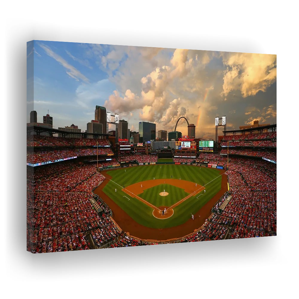 Busch Memorial Stadium, Stadium Canvas, Sport Art, Gift for him, Man Cave Decor, Art Print, Canvas Print Wall Art