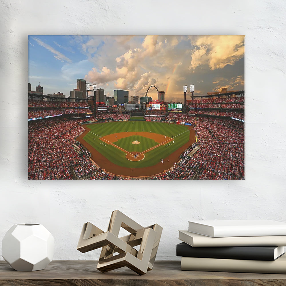 Busch Memorial Stadium, Stadium Canvas, Sport Art, Gift for him, Man Cave Decor, Art Print, Canvas Print Wall Art
