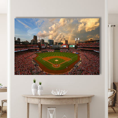 Busch Memorial Stadium, Stadium Canvas, Sport Art, Gift for him, Man Cave Decor, Art Print, Canvas Print Wall Art