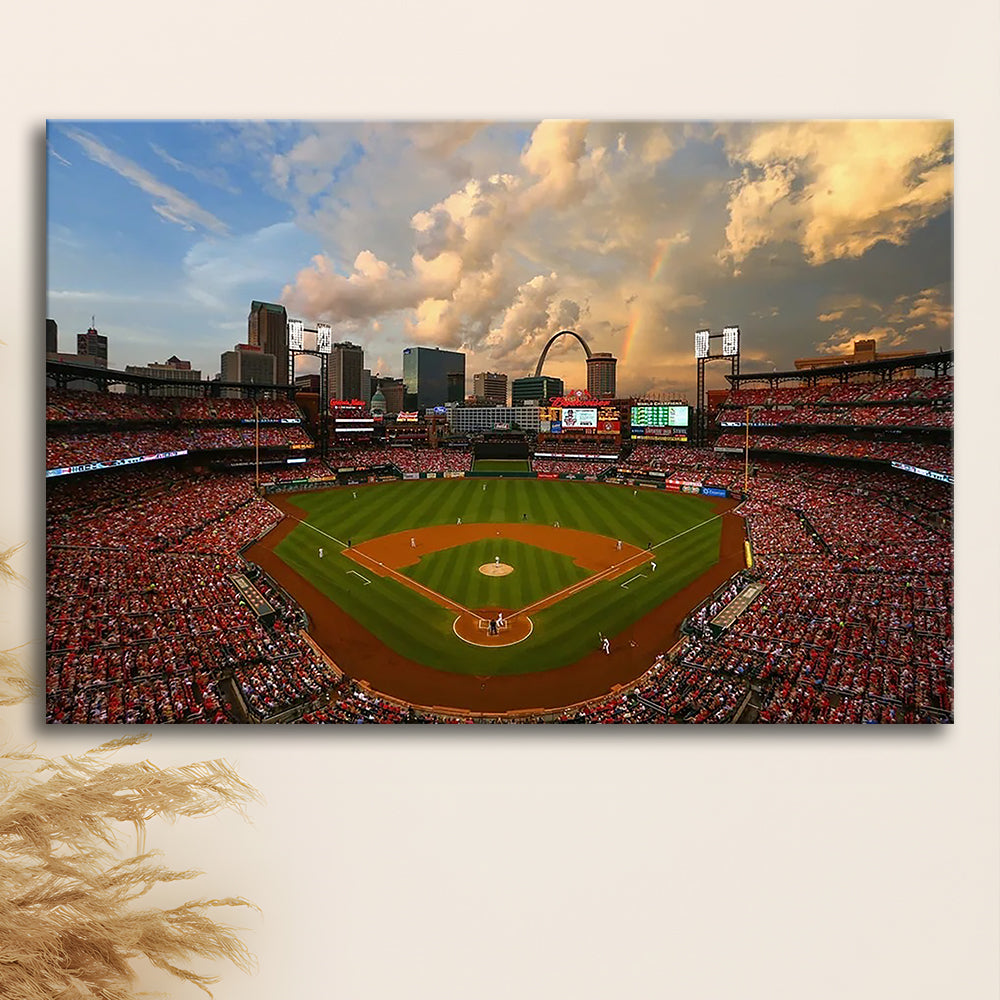 Busch Memorial Stadium, Stadium Canvas, Sport Art, Gift for him, Man Cave Decor, Art Print, Canvas Print Wall Art