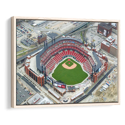 Busch Stadium Overhead View, Stadium Canvas, Sport Art, Framed Canvas Print Wall Art, Floating Frame
