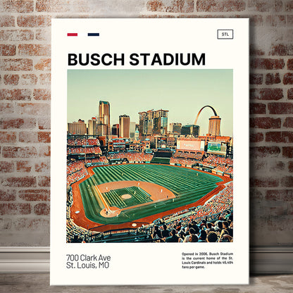 Busch Stadium Print, St. Louis Cardinals Stadium Canvas Art, Fan Gifts, Sport Art, Canvas Print Wall Art