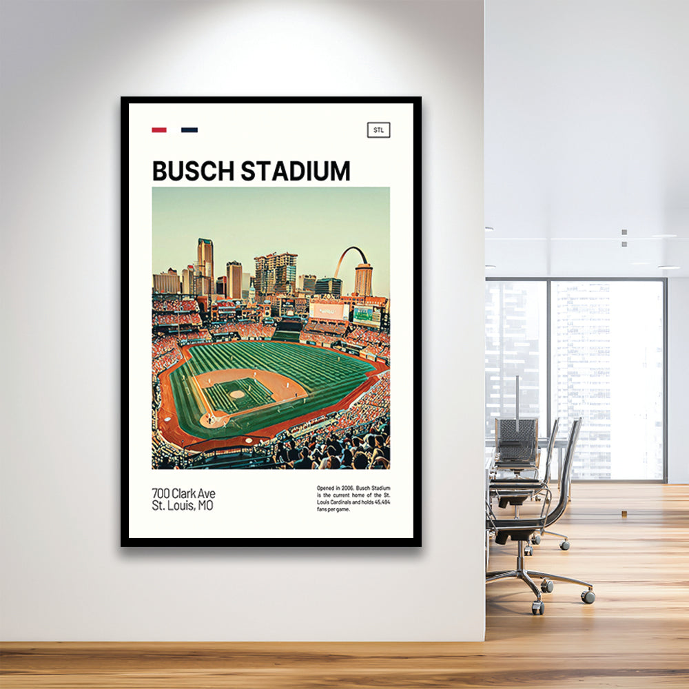 Busch Stadium Print, St. Louis Cardinals Stadium Art, Gifts for him, Sport Art, Framed Art Print Wall Decor