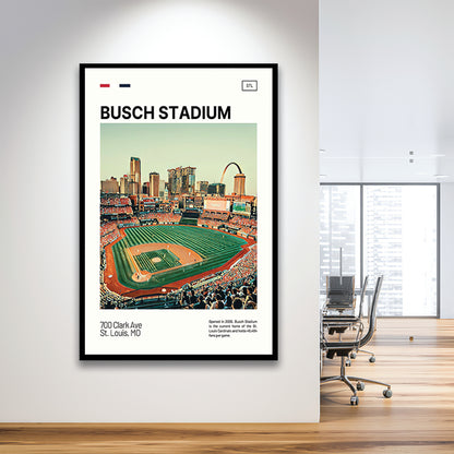 Busch Stadium Print, St. Louis Cardinals Stadium Art, Gifts for him, Sport Art, Framed Art Print Wall Decor