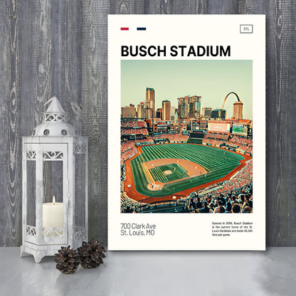 Busch Stadium Print, St. Louis Cardinals Stadium Canvas Art, Fan Gifts, Sport Art, Canvas Print Wall Art