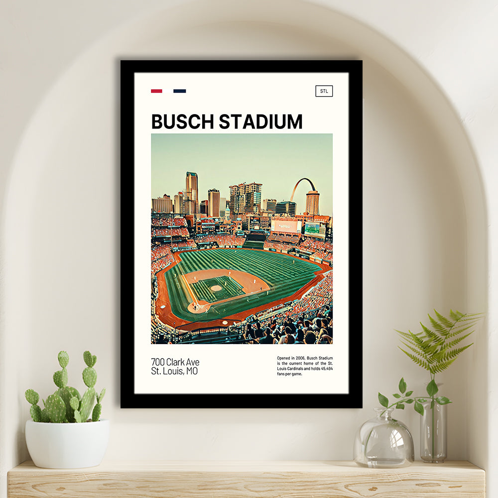 Busch Stadium Print, St. Louis Cardinals Stadium Art, Gifts for him, Sport Art, Framed Art Print Wall Decor