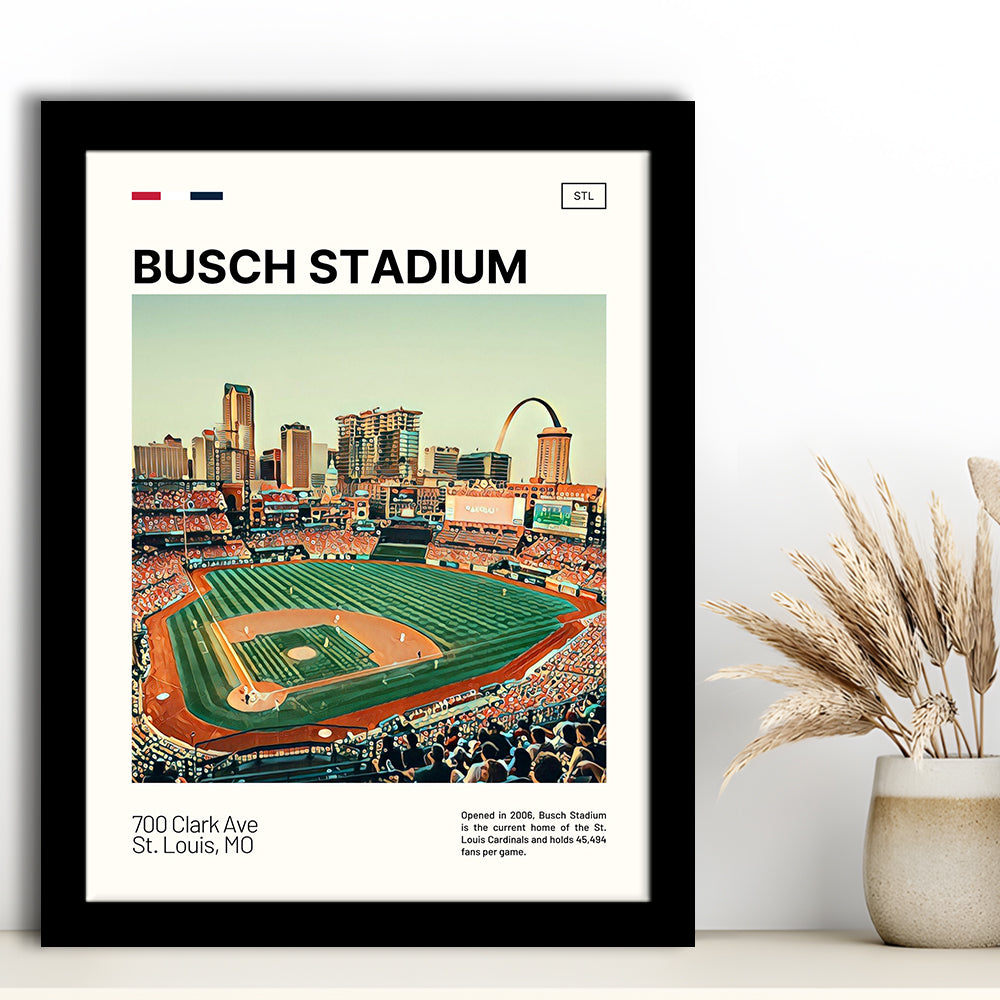 Busch Stadium Print, St. Louis Cardinals Stadium Art, Gifts for him, Sport Art, Framed Art Print Wall Decor