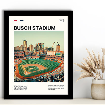 Busch Stadium Print, St. Louis Cardinals Stadium Art, Gifts for him, Sport Art, Framed Art Print Wall Decor