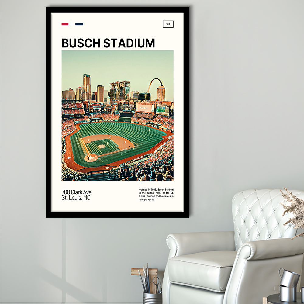 Busch Stadium Print, St. Louis Cardinals Stadium Art, Gifts for him, Sport Art, Framed Art Print Wall Decor