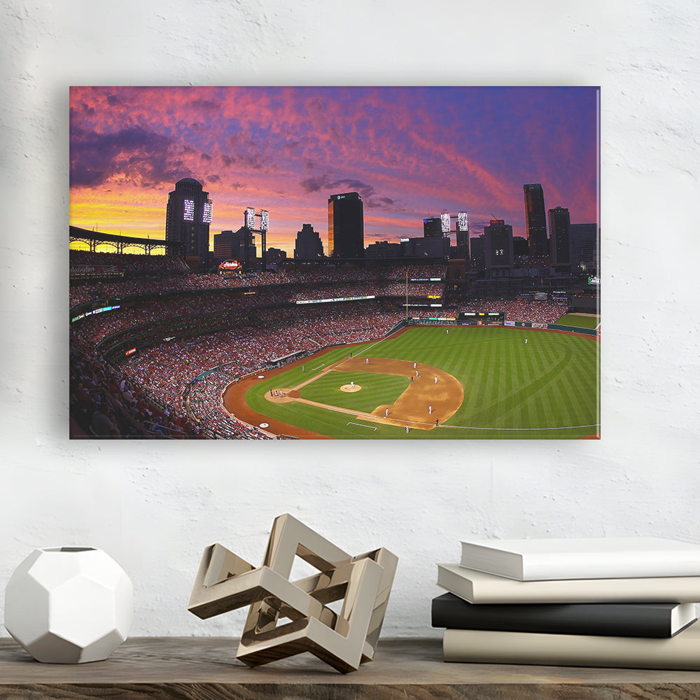 Busch Stadium St Louis Cardinals, Stadium Canvas, Sport Art, Gift for him, Man Cave Decor, Art Print, Canvas Print Wall Art