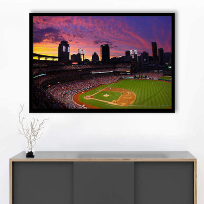Busch Stadium St Louis Cardinals, Stadium Canvas, Sport Art, Gift for him, Framed Art Print Wall Decor, Picture Framed