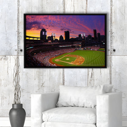 Busch Stadium St Louis Cardinals, Stadium Canvas, Sport Art, Framed Canvas Print Wall Art, Floating Frame