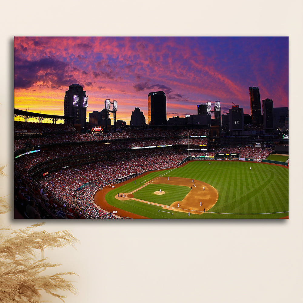 Busch Stadium St Louis Cardinals, Stadium Canvas, Sport Art, Gift for him, Man Cave Decor, Art Print, Canvas Print Wall Art