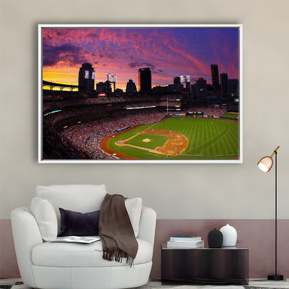 Busch Stadium St Louis Cardinals, Stadium Canvas, Sport Art, Framed Canvas Print Wall Art, Floating Frame