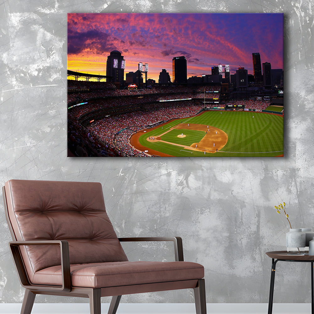 Busch Stadium St Louis Cardinals, Stadium Canvas, Sport Art, Gift for him, Man Cave Decor, Art Print, Canvas Print Wall Art