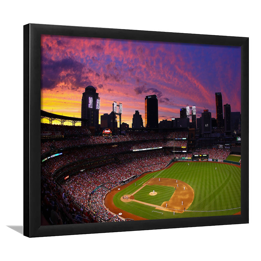 Busch Stadium St Louis Cardinals, Stadium Canvas, Sport Art, Gift for him, Framed Art Print Wall Decor, Picture Framed