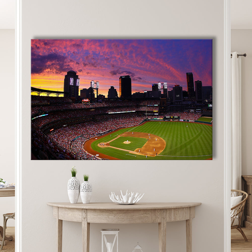 Busch Stadium St Louis Cardinals, Stadium Canvas, Sport Art, Gift for him, Man Cave Decor, Art Print, Canvas Print Wall Art
