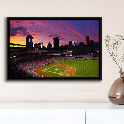 Busch Stadium St Louis Cardinals, Stadium Canvas, Sport Art, Framed Canvas Print Wall Art, Floating Frame