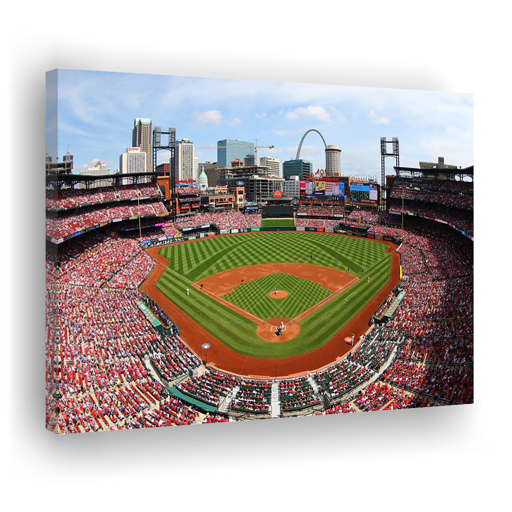 Busch Stadium, Stadium Canvas, Sport Art, Gift for him, Man Cave Decor, Art Print, Canvas Print Wall Art