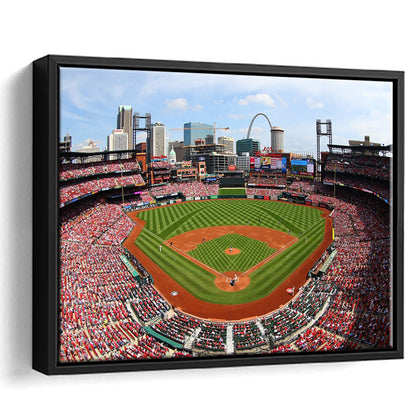 Busch Stadium, Stadium Canvas, Sport Art, Framed Canvas Print Wall Art, Floating Frame