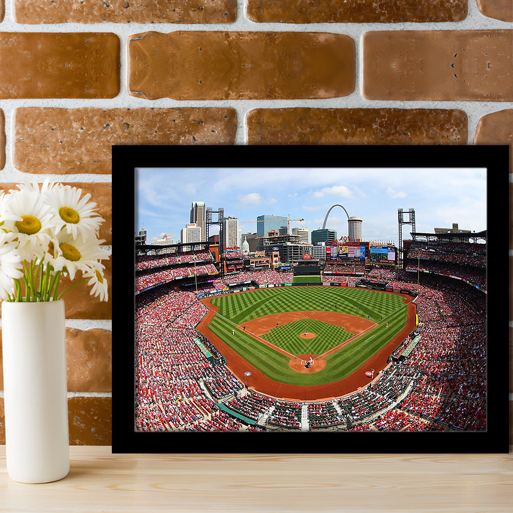 Busch Stadium, Stadium Canvas, Sport Art, Gift for him, Framed Art Print Wall Decor, Picture Framed