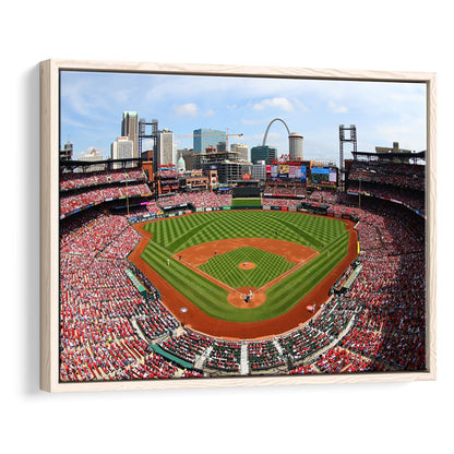 Busch Stadium, Stadium Canvas, Sport Art, Framed Canvas Print Wall Art, Floating Frame