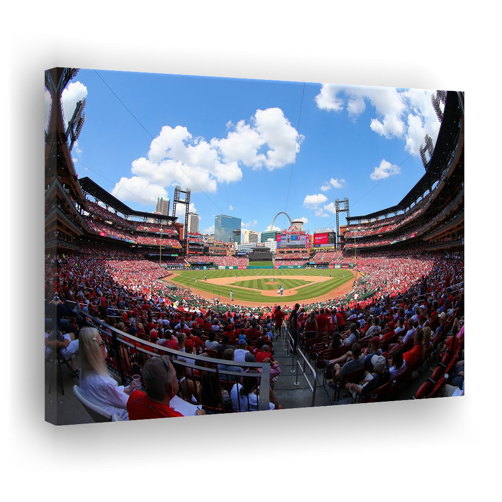 Busch Stadium in St Louis, Stadium Canvas, Sport Art, Gift for him, Man Cave Decor, Art Print, Canvas Print Wall Art