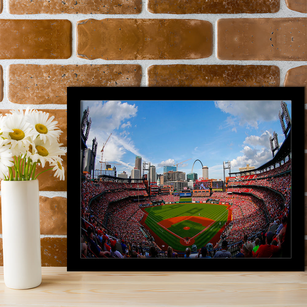 Busch Stadium in St Louis, Stadium Canvas, Sport Art, Fan Gifts, Framed Art Print Wall Decor, Picture Framed
