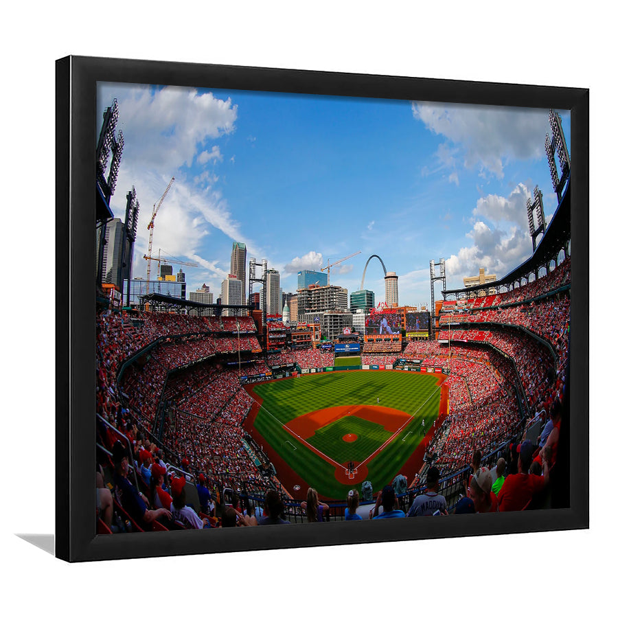 Busch Stadium in St Louis, Stadium Canvas, Sport Art, Fan Gifts, Framed Art Print Wall Decor, Picture Framed