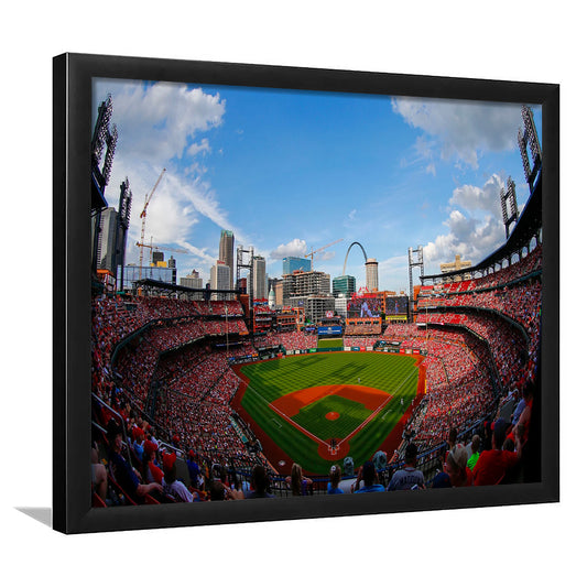 Busch Stadium in St Louis, Stadium Canvas, Sport Art, Fan Gifts, Framed Art Print Wall Decor, Picture Framed