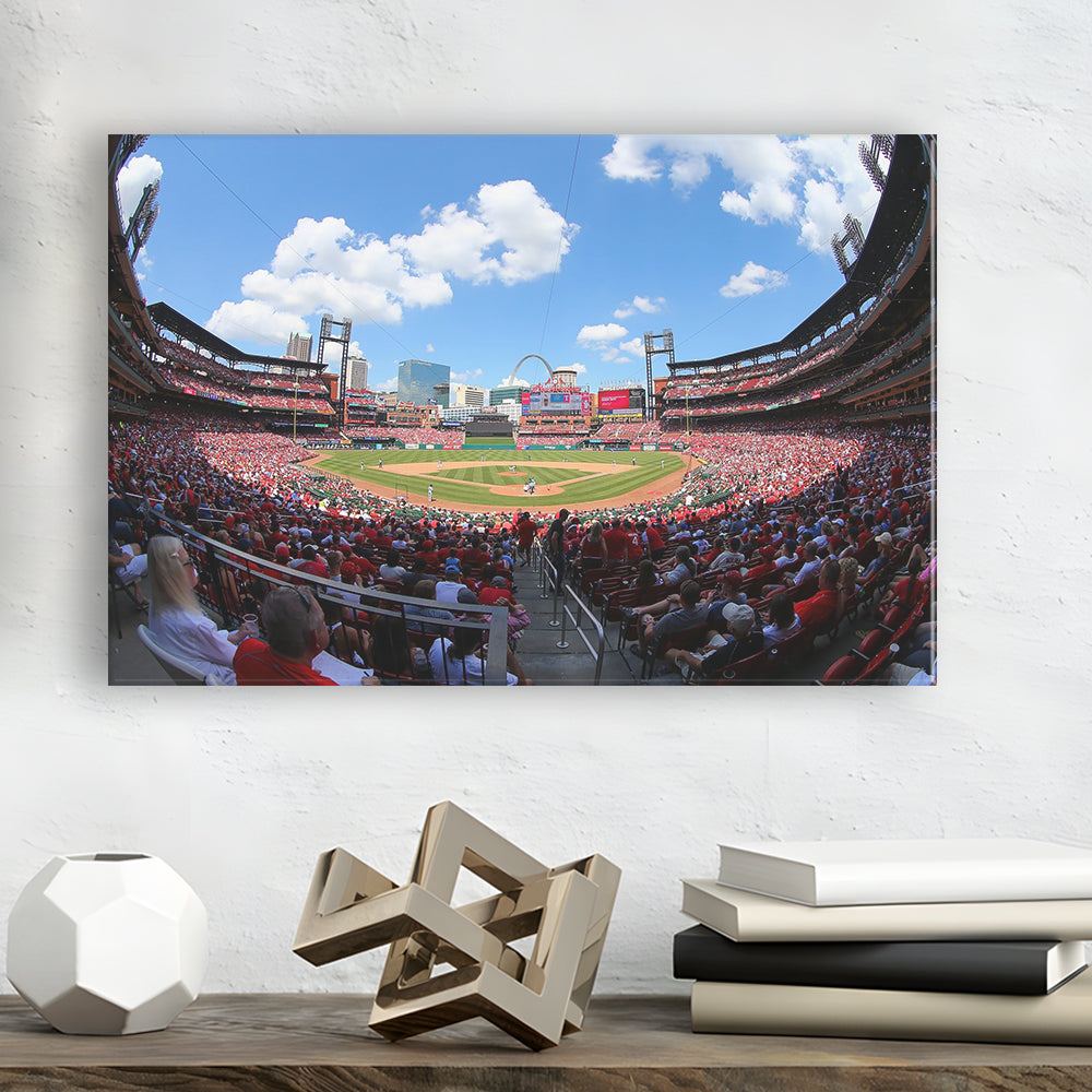 Busch Stadium in St Louis, Stadium Canvas, Sport Art, Gift for him, Man Cave Decor, Art Print, Canvas Print Wall Art