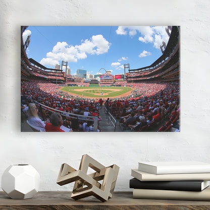 Busch Stadium in St Louis, Stadium Canvas, Sport Art, Gift for him, Man Cave Decor, Art Print, Canvas Print Wall Art