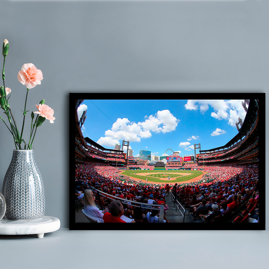 Busch Stadium in St Louis, Stadium Canvas, Sport Art, Gift for him, Framed Art Print Wall Decor, Picture Framed