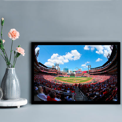 Busch Stadium in St Louis, Stadium Canvas, Sport Art, Gift for him, Framed Art Print Wall Decor, Picture Framed