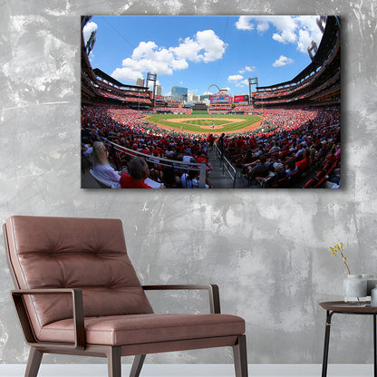 Busch Stadium in St Louis, Stadium Canvas, Sport Art, Gift for him, Man Cave Decor, Art Print, Canvas Print Wall Art