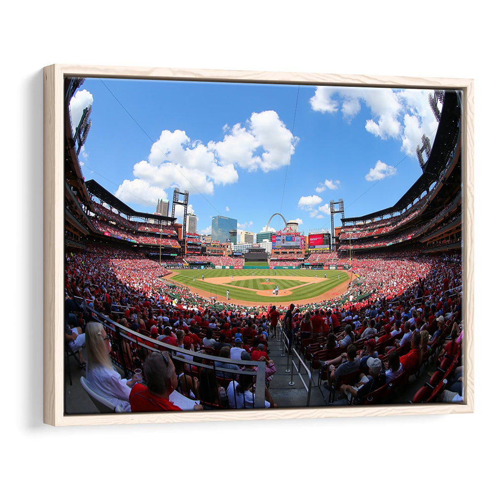 Busch Stadium in St Louis, Stadium Canvas, Sport Art, Framed Canvas Print Wall Art, Floating Frame