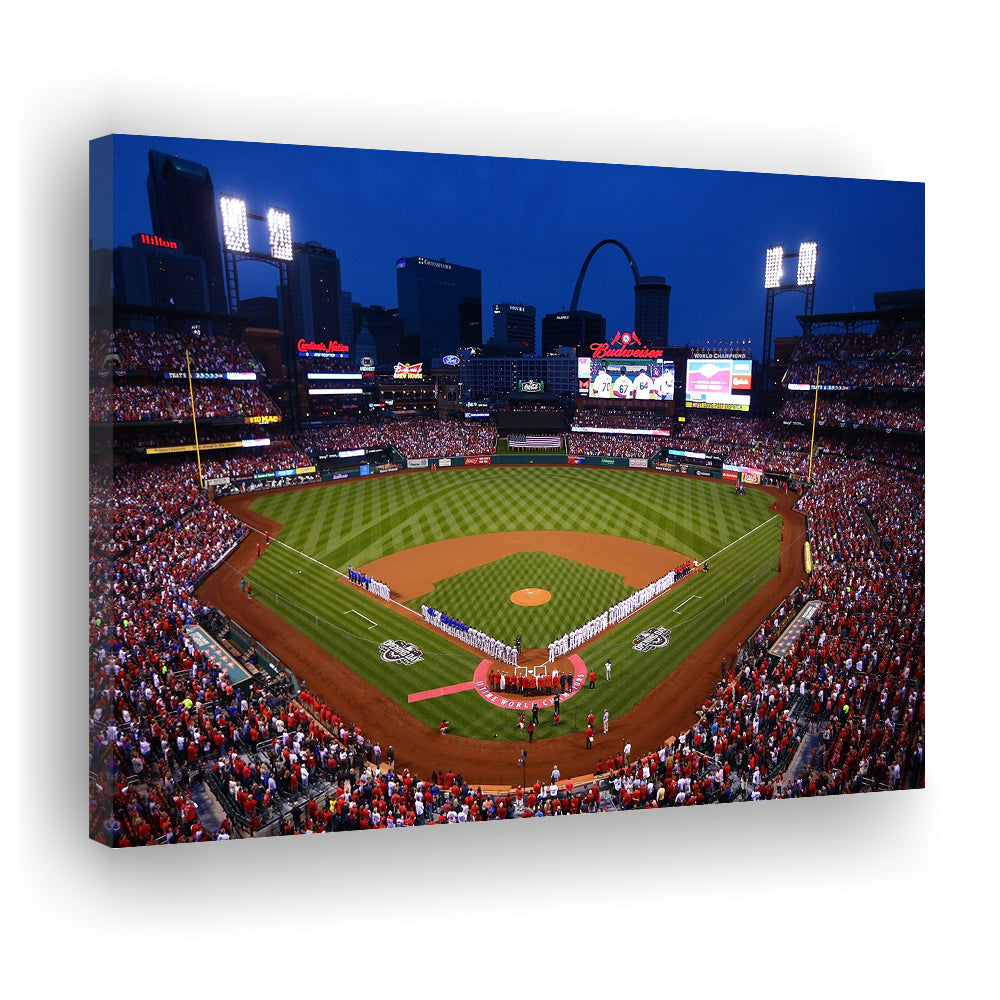 Busch stadium baseball park, Stadium Canvas, Sport Art, Gift for him, Man Cave Decor, Art Print, Canvas Print Wall Art