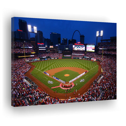 Busch stadium baseball park, Stadium Canvas, Sport Art, Gift for him, Man Cave Decor, Art Print, Canvas Print Wall Art