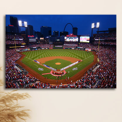 Busch stadium baseball park, Stadium Canvas, Sport Art, Gift for him, Man Cave Decor, Art Print, Canvas Print Wall Art