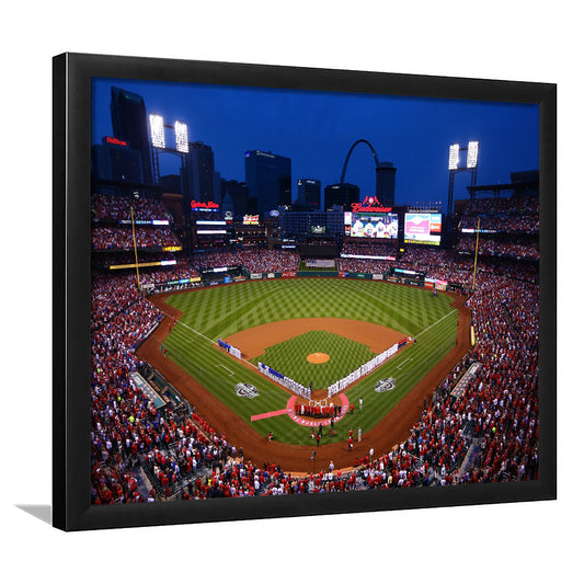 Busch stadium baseball park, Stadium Canvas, Sport Art, Gift for him, Framed Art Print Wall Decor, Picture Framed