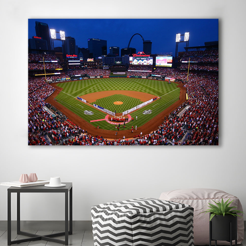Busch stadium baseball park, Stadium Canvas, Sport Art, Gift for him, Man Cave Decor, Art Print, Canvas Print Wall Art