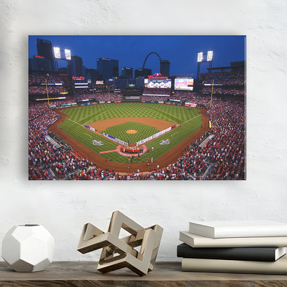 Busch stadium baseball park, Stadium Canvas, Sport Art, Gift for him, Man Cave Decor, Art Print, Canvas Print Wall Art