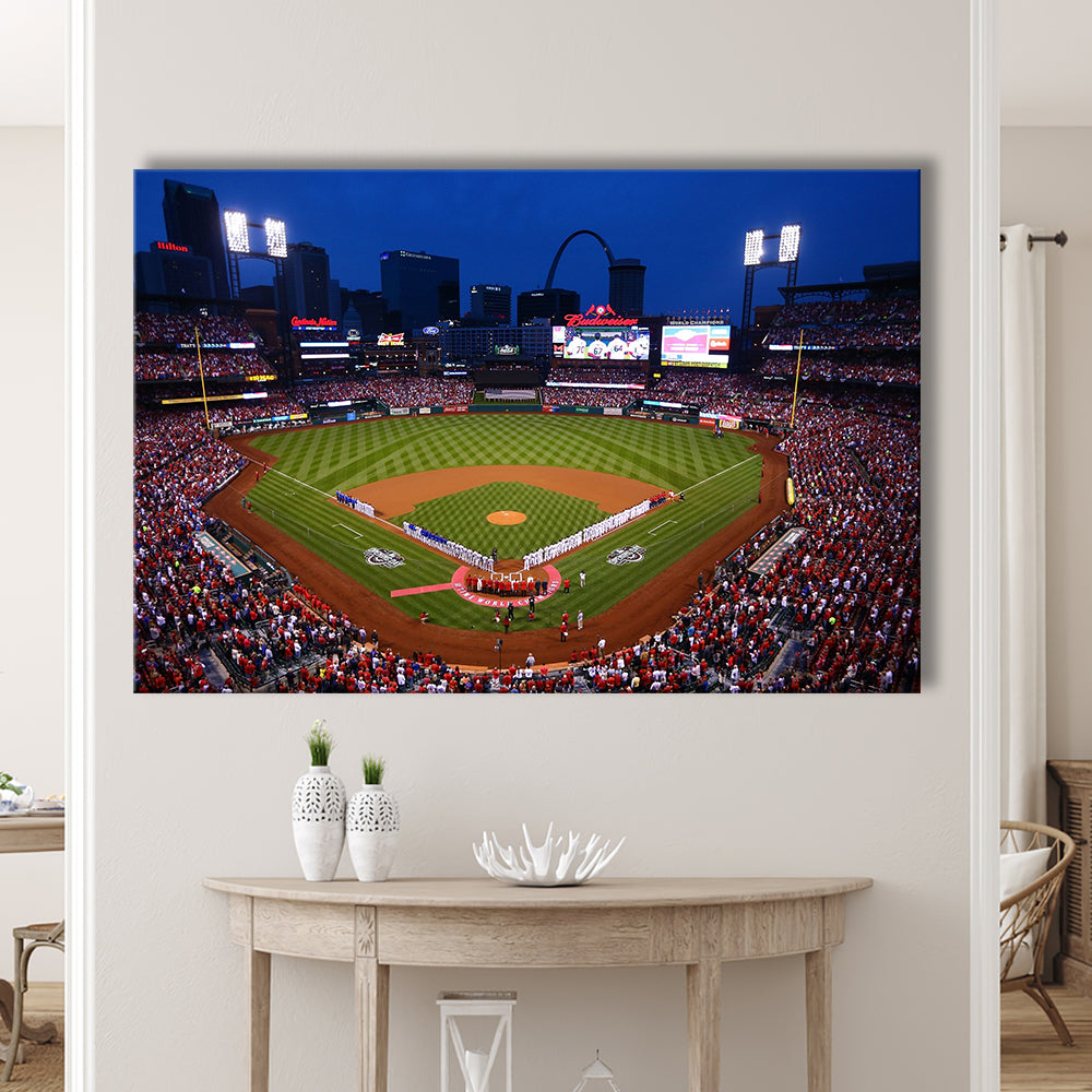 Busch stadium baseball park, Stadium Canvas, Sport Art, Gift for him, Man Cave Decor, Art Print, Canvas Print Wall Art