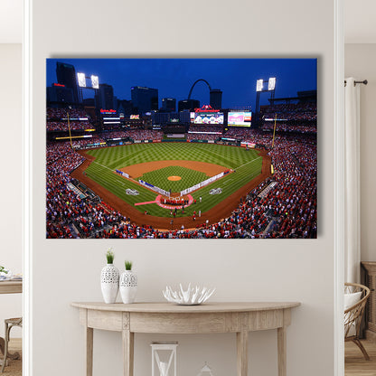 Busch stadium baseball park, Stadium Canvas, Sport Art, Gift for him, Man Cave Decor, Art Print, Canvas Print Wall Art