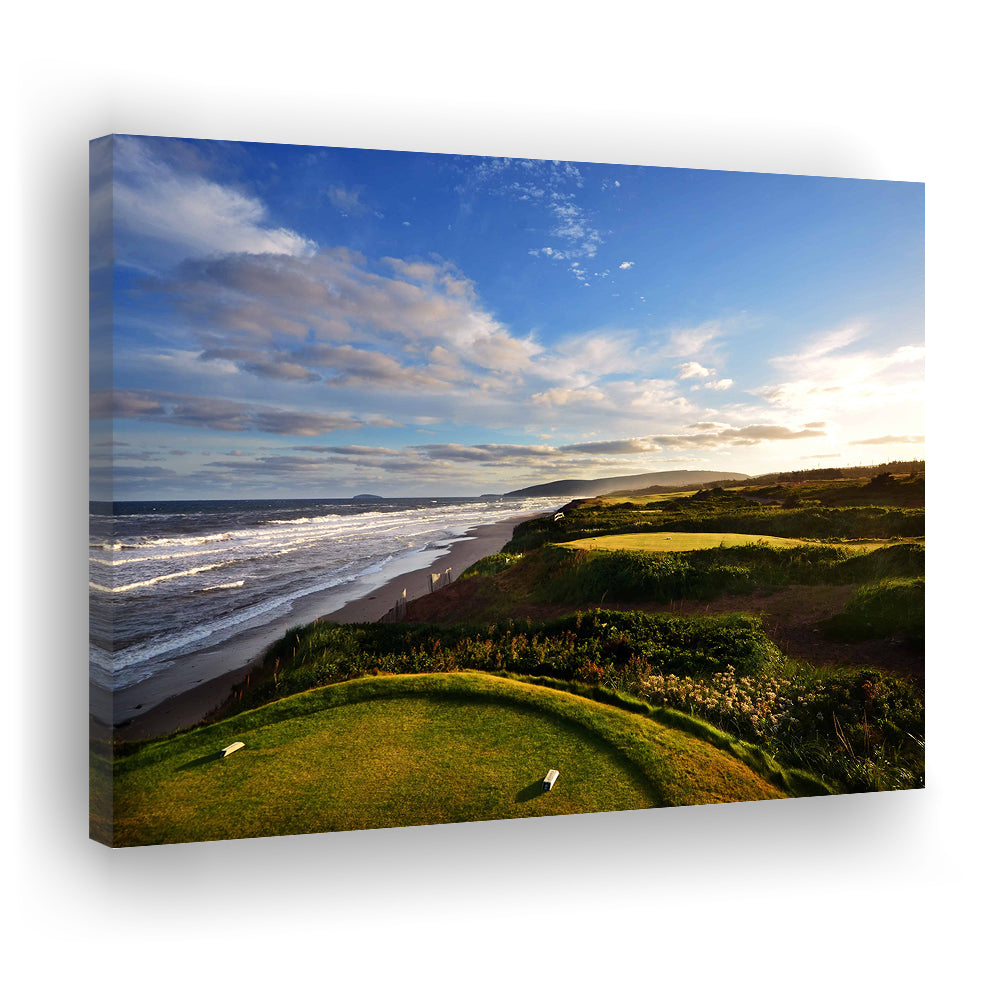 Cabot Links Golf Courses At Inverness, Nova Scotia, Canada, Golf Art Print,Gifts Golf Lover