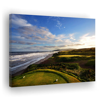 Cabot Links Golf Courses At Inverness, Nova Scotia, Canada, Golf Art Print,Gifts Golf Lover