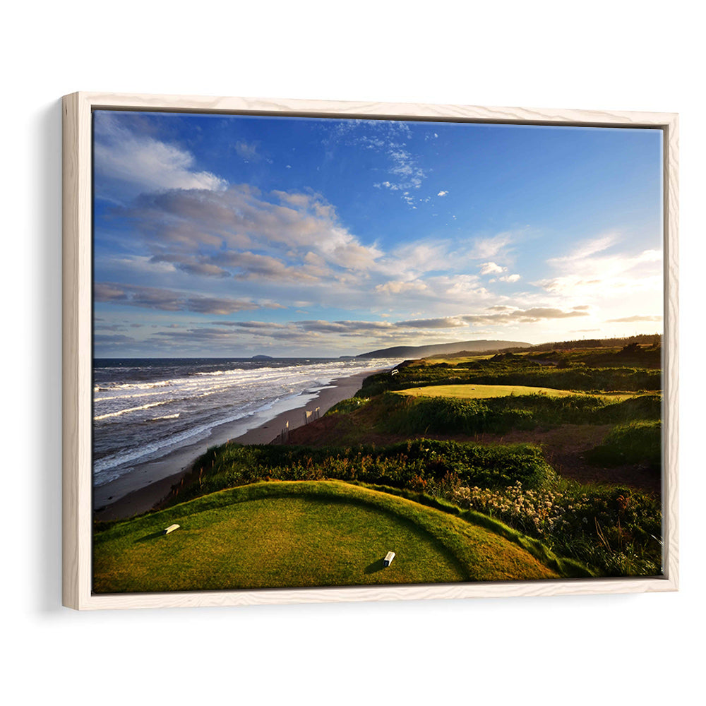 Cabot Links Golf Courses At Inverness, Nova Scotia, Canada, Floating Framed Canvas Print Wall Art