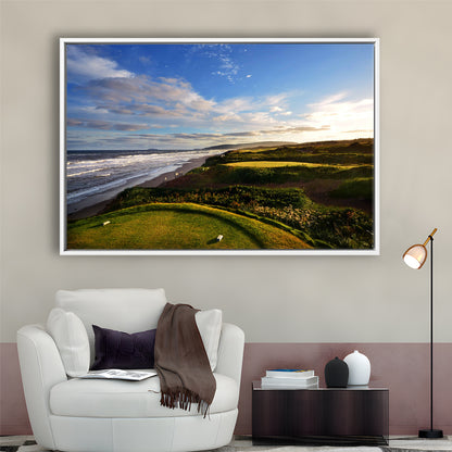 Cabot Links Golf Courses At Inverness, Nova Scotia, Canada, Floating Framed Canvas Print Wall Art