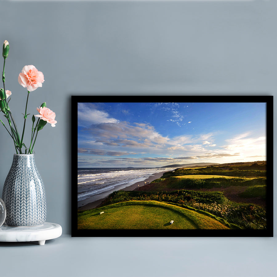 Cabot Links Golf Courses At Inverness, Nova Scotia, Canada, Framed Art Print Wall Decor, Picture Framed